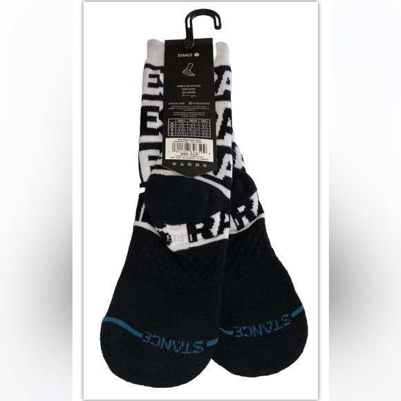 Stance Kids Ramones Crew Socks 1 Pair Youth L 3-5.5 White Black NY Punk Joey Bop - Picture 5 of 10